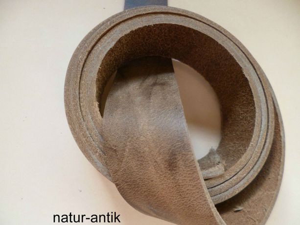 Lederriemen Büffelleder natur antik (Dickleder)